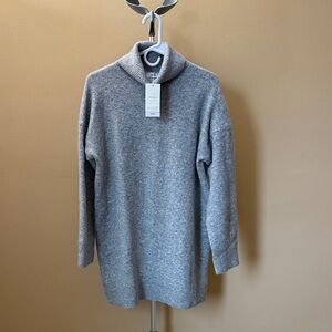 Gray Turtleneck Sweater